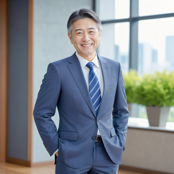 スーツを着た男性